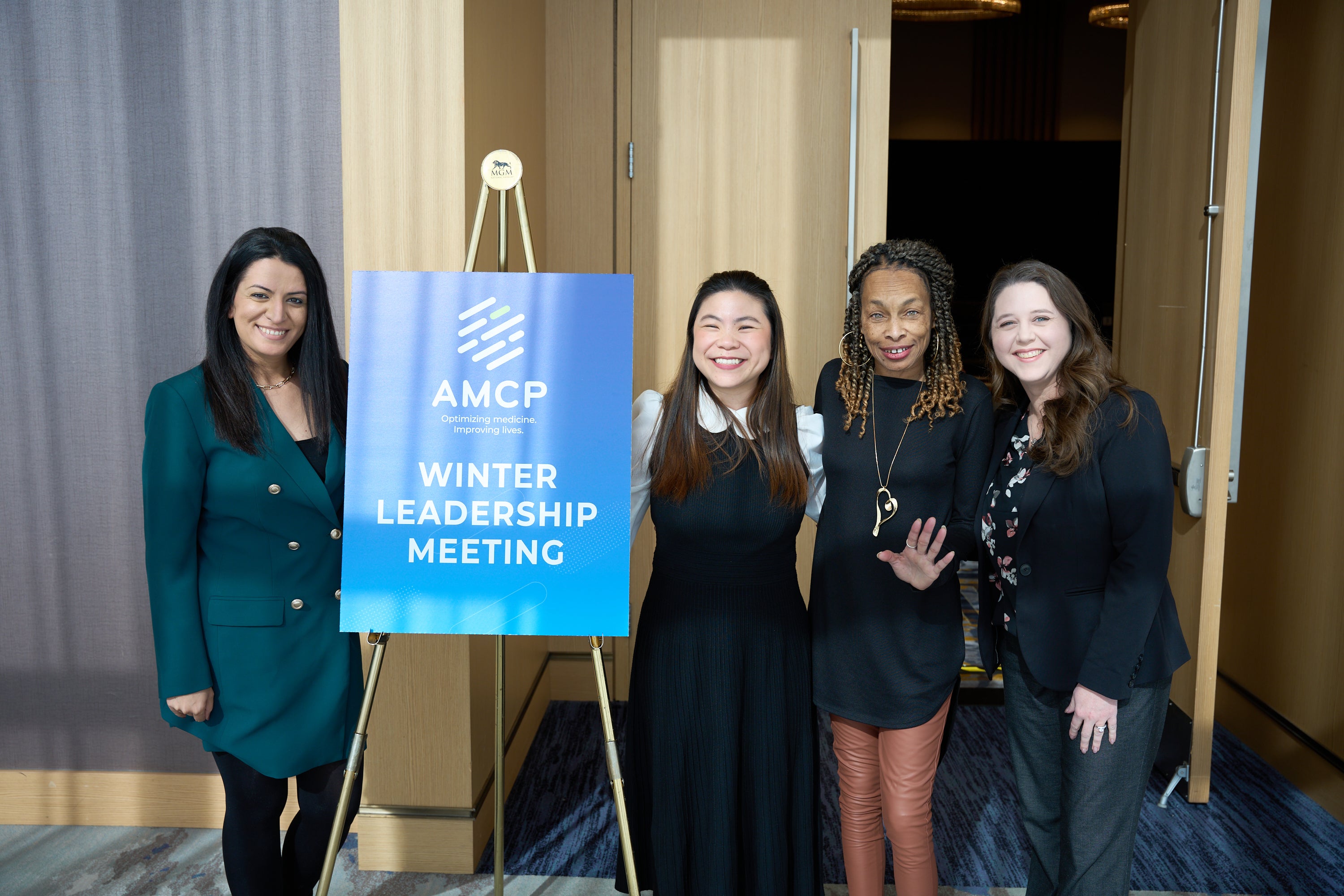 AMCP's Susan Noell and Rachel Starling with Affiliate Leaders