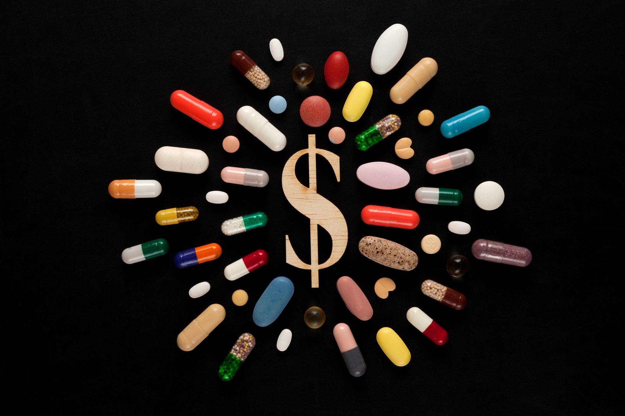 Pills and Dollar Sign
