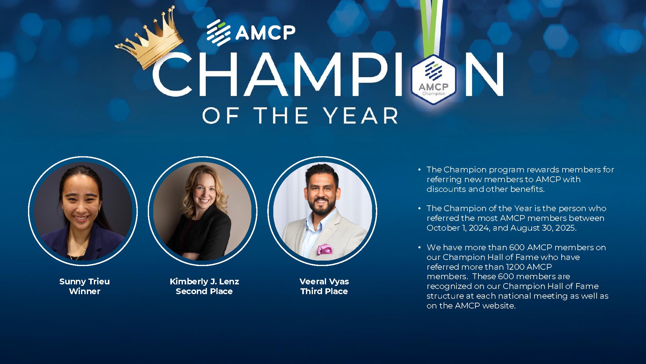 AMCP 2025 Champion of the Year Winners