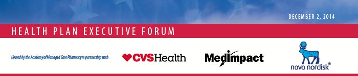 Health Plan Executive Forum Banner with Sponsors
