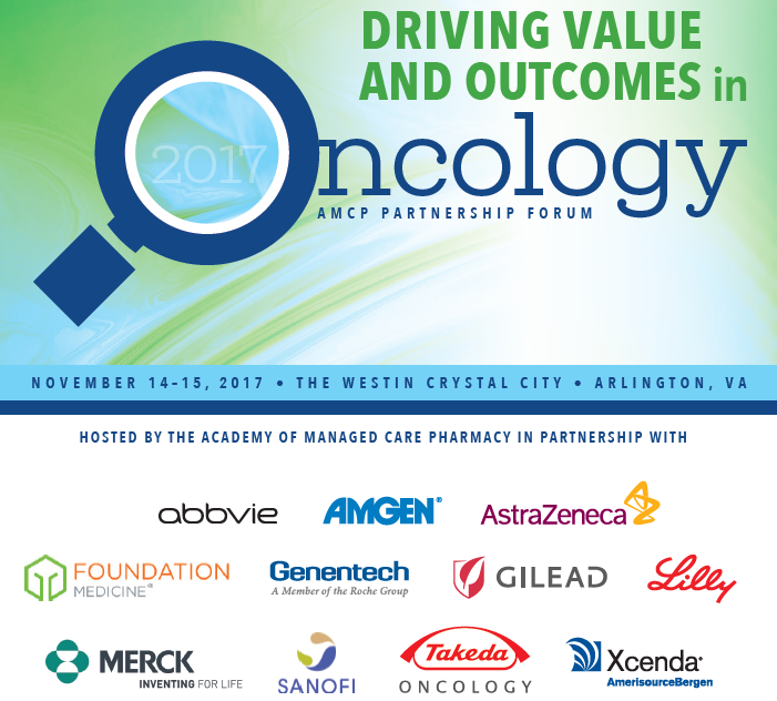 Oncology Forum Banner Graphic with Sponsors