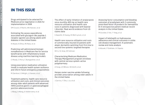 JMCP Issue January 2026