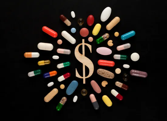 Pills and Dollar Sign