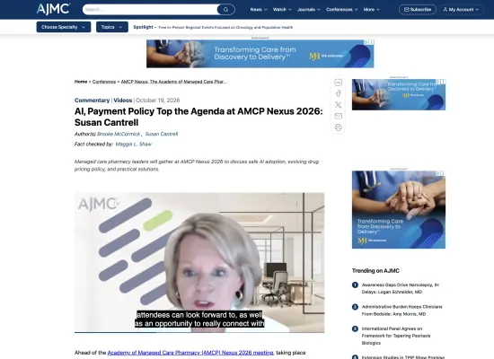 AJMC AMCP CEO Susan Cantrell on Nexus 2026