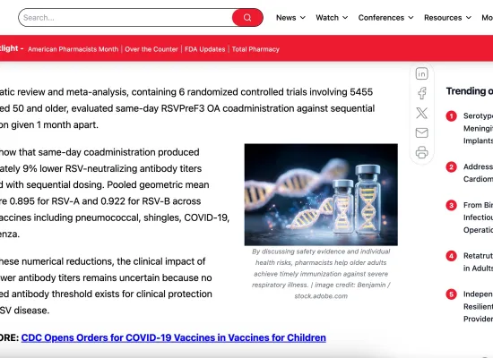 Drug Topics - Vaccines