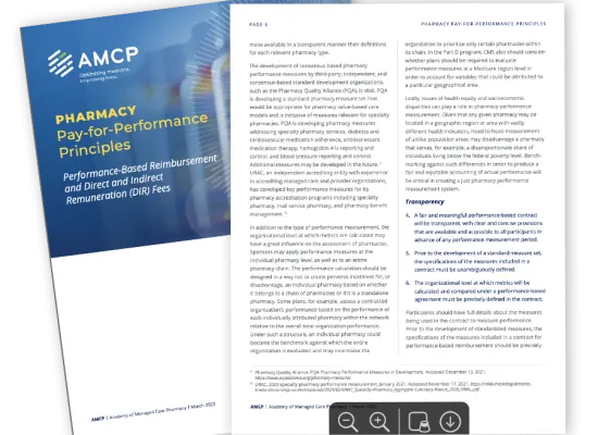 Pay-per-performance Principles