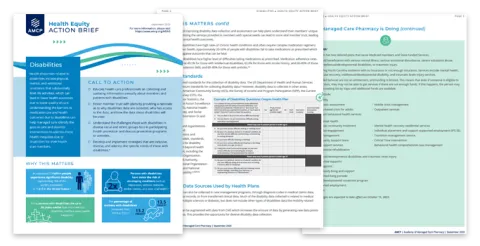 aMCP Disabilities Health Action Brief Overivew
