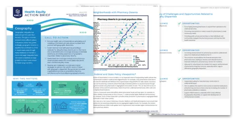 AMCP Geographic Inequality Health Equity Action Brief