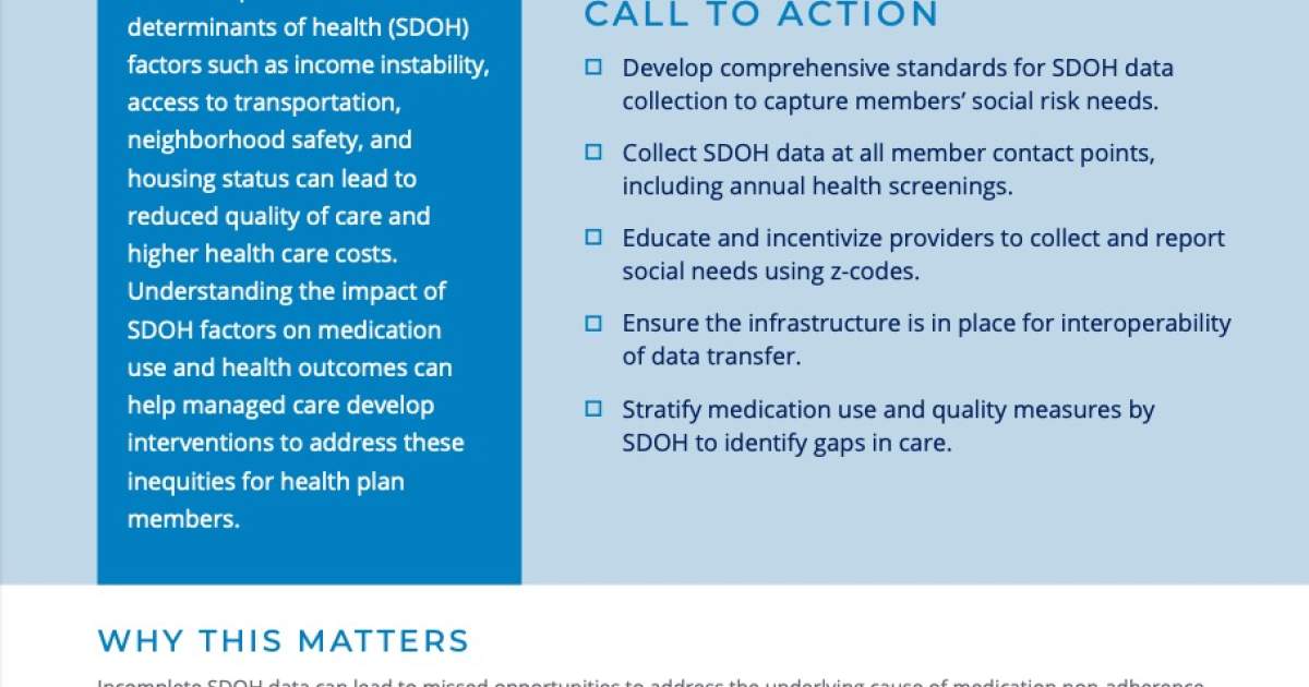 Health Equity Action Brief: Social Determinants of Health | AMCP.org